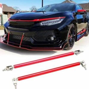 Adjustable Front Bumper Lip Support Rods – Aluminum Splitter Strut Rods for Cars